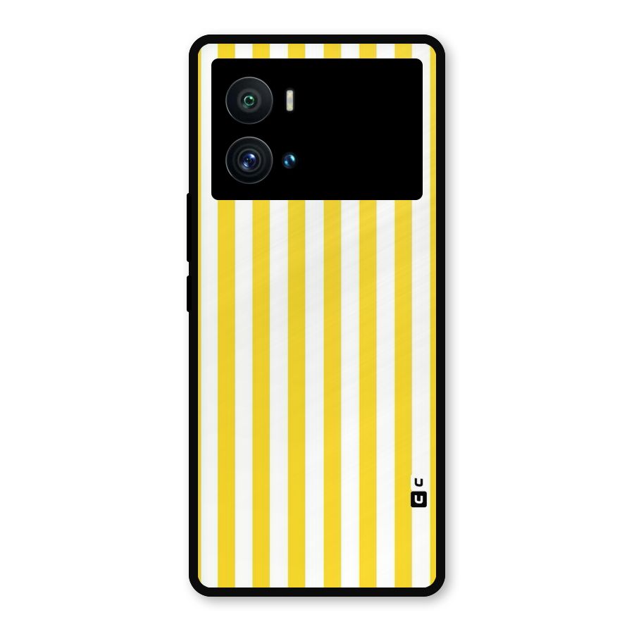 Beauty Color Stripes Metal Back Case for iQOO 9 Pro