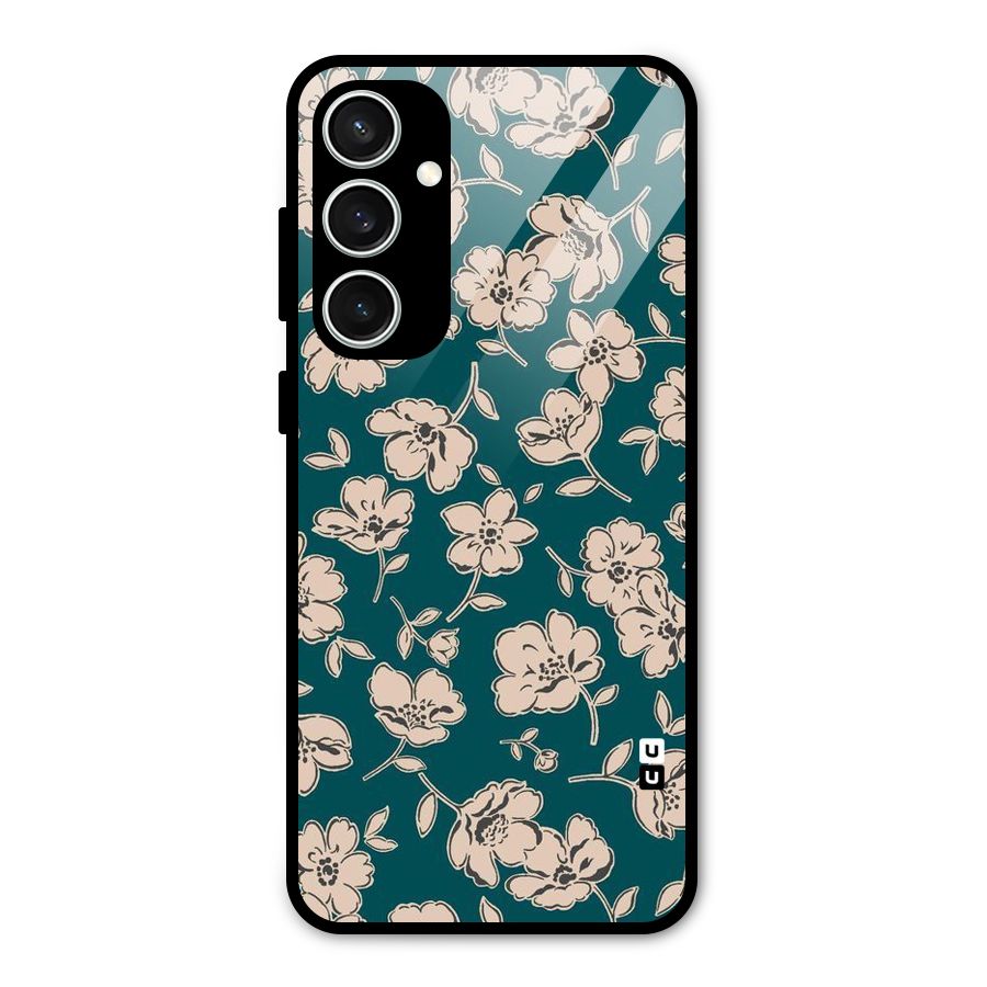 Beauty Green Bloom Glass Back Case for Galaxy S23 FE