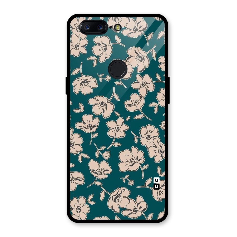 Beauty Green Bloom Glass Back Case for OnePlus 5T