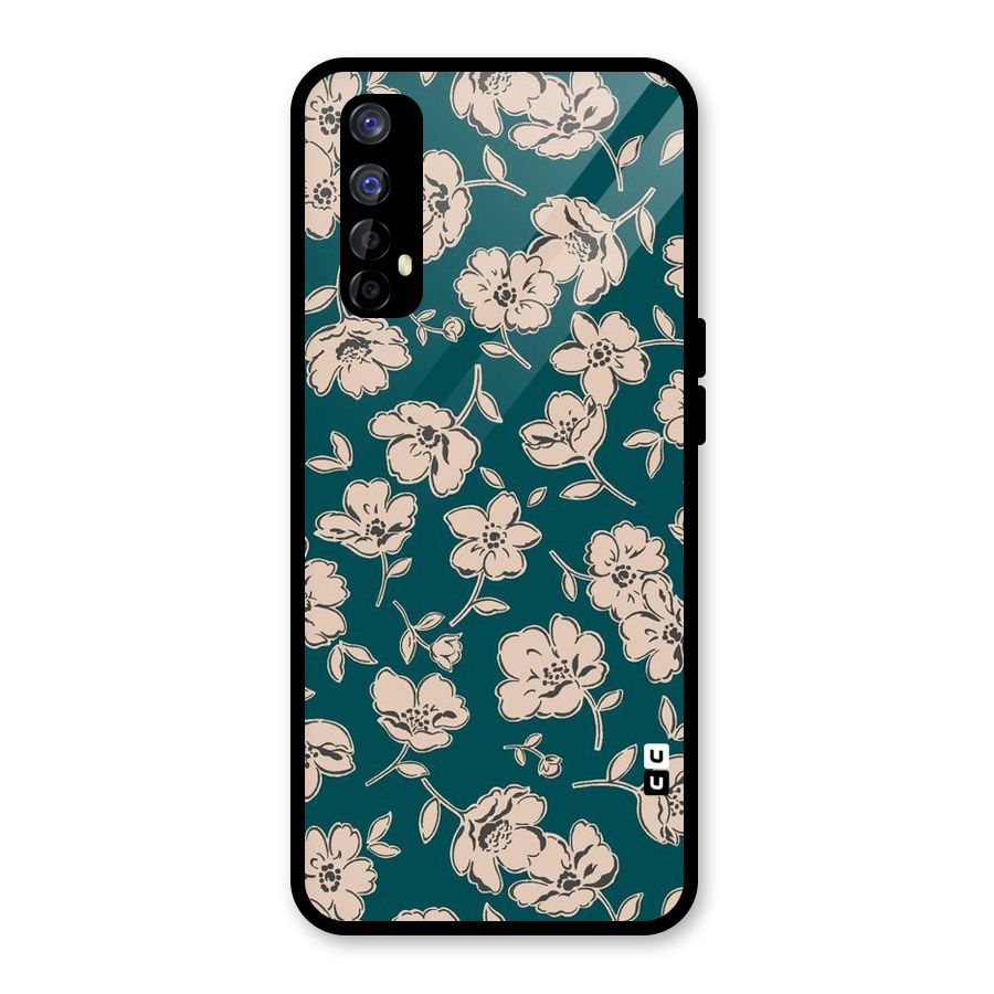 Beauty Green Bloom Glass Back Case for Realme Narzo 20 Pro