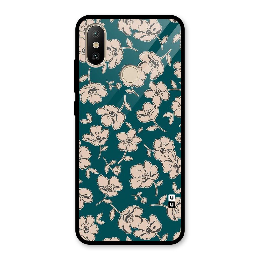 Beauty Green Bloom Glass Back Case for Redmi A2
