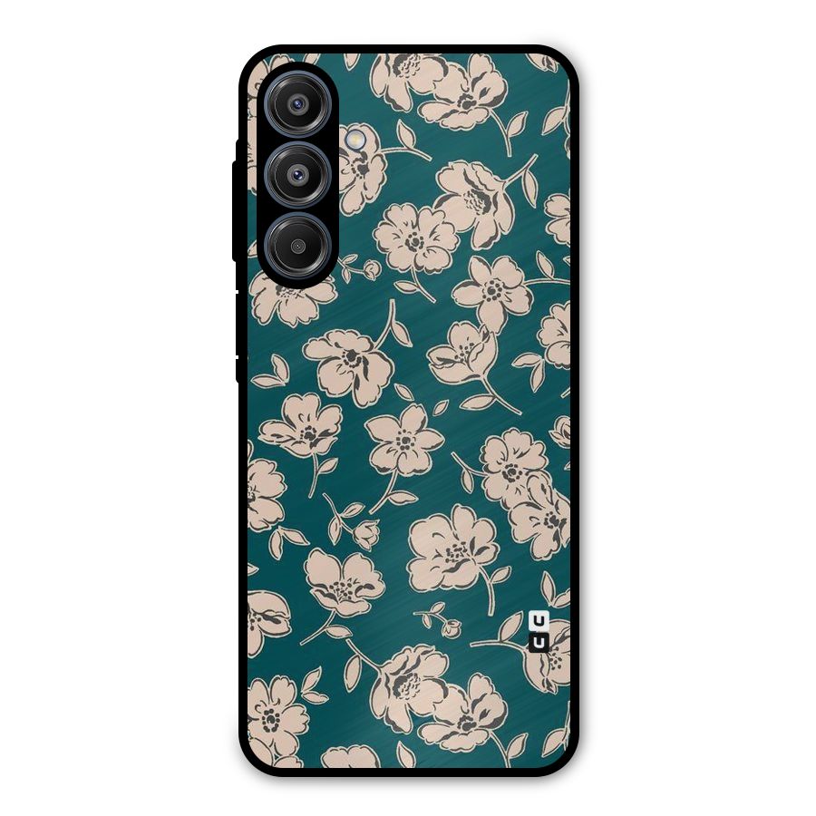 Beauty Green Bloom Metal Back Case for Galaxy A16 5G