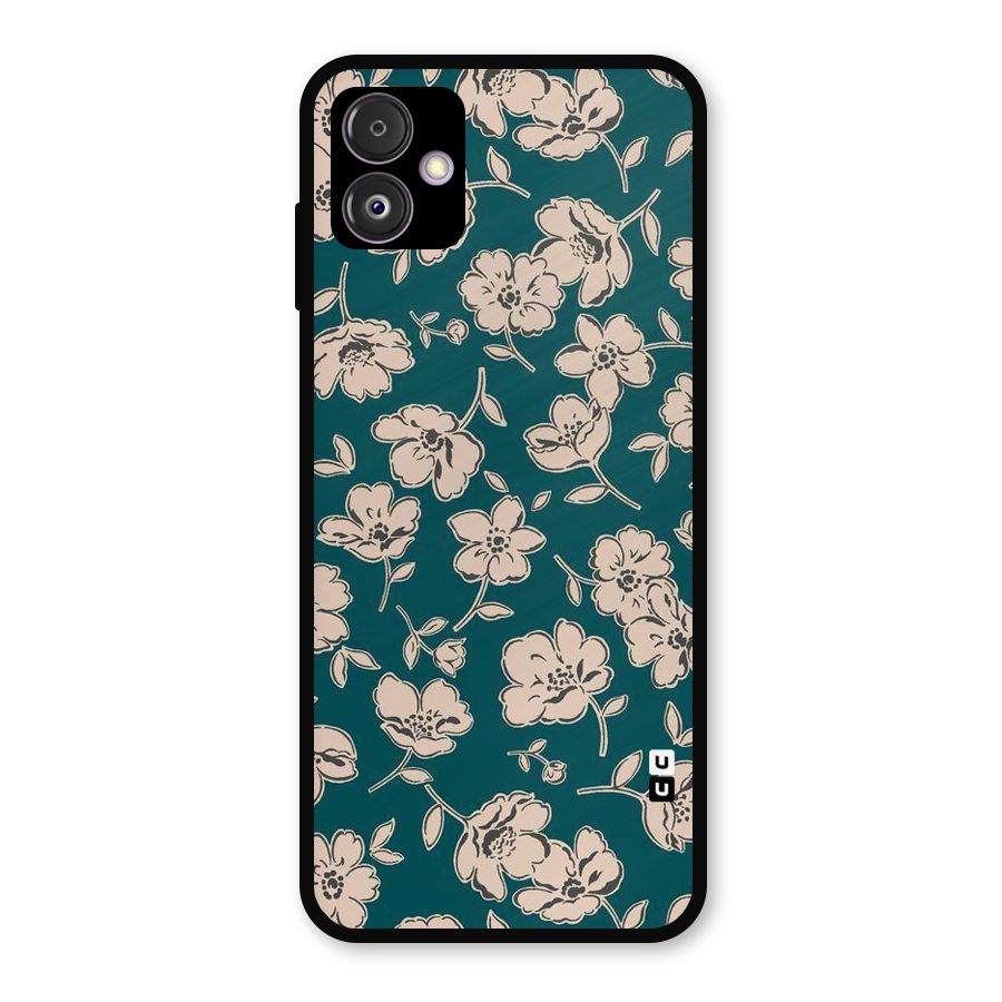 Beauty Green Bloom Metal Back Case for Galaxy F14