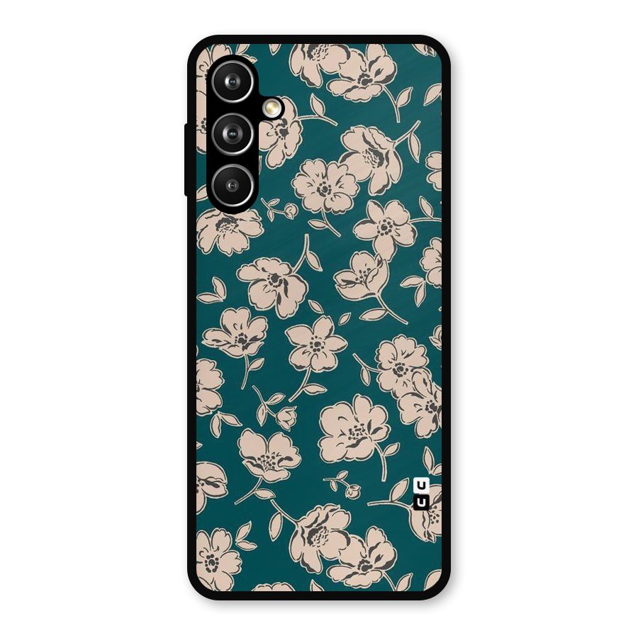 Beauty Green Bloom Metal Back Case for Galaxy F54