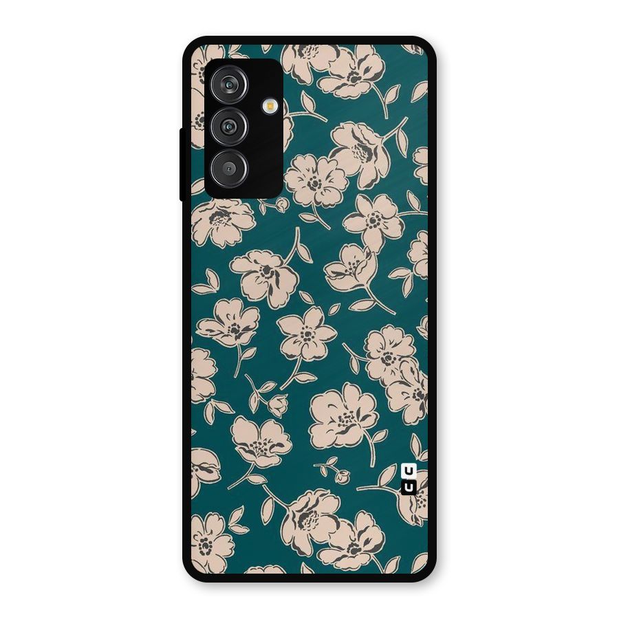 Beauty Green Bloom Metal Back Case for Galaxy M14 5G