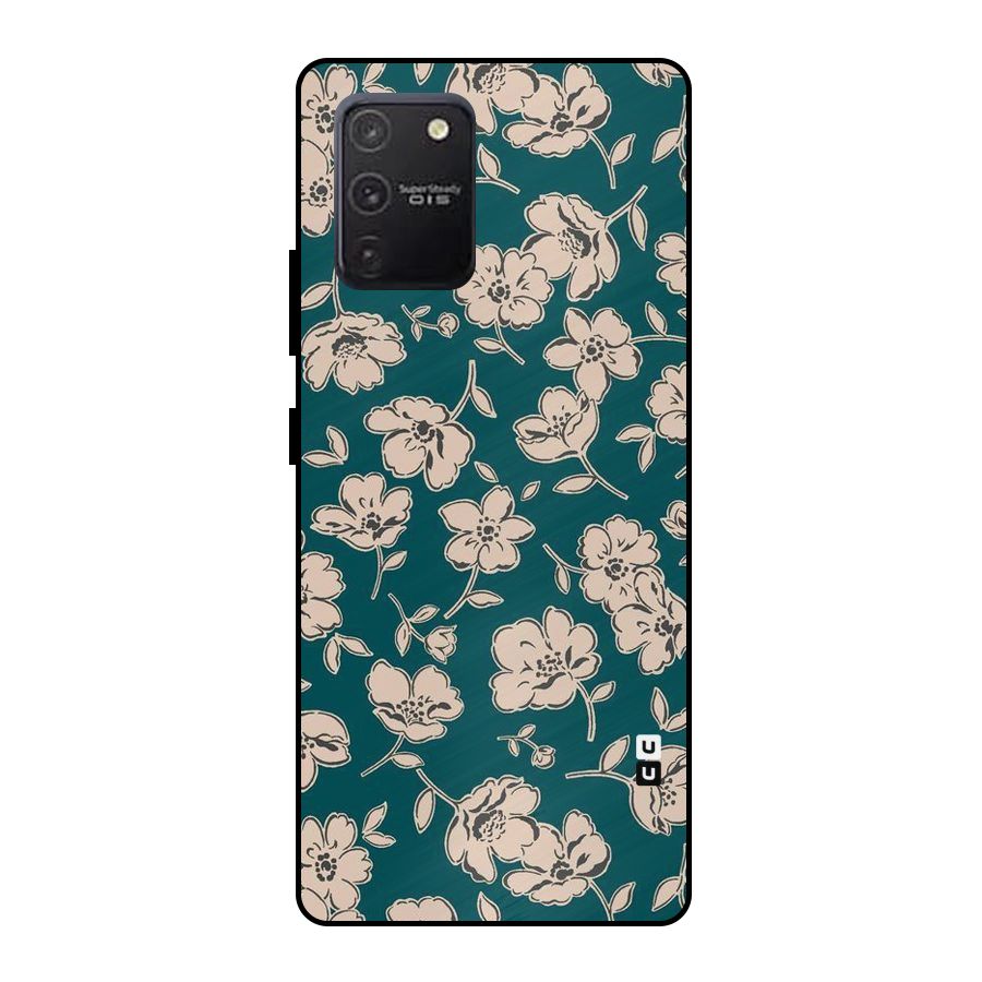 Beauty Green Bloom Metal Back Case for Galaxy S10 Lite