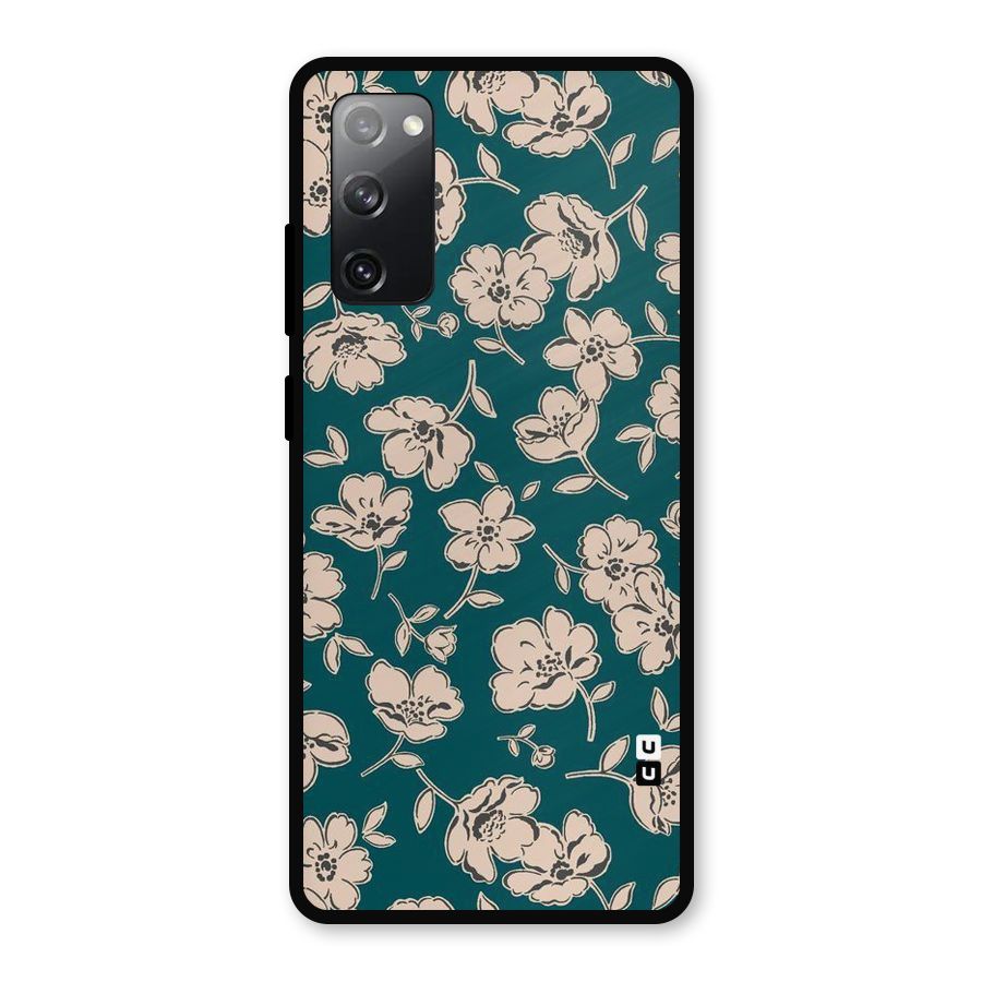 Beauty Green Bloom Metal Back Case for Galaxy S20 FE 5G