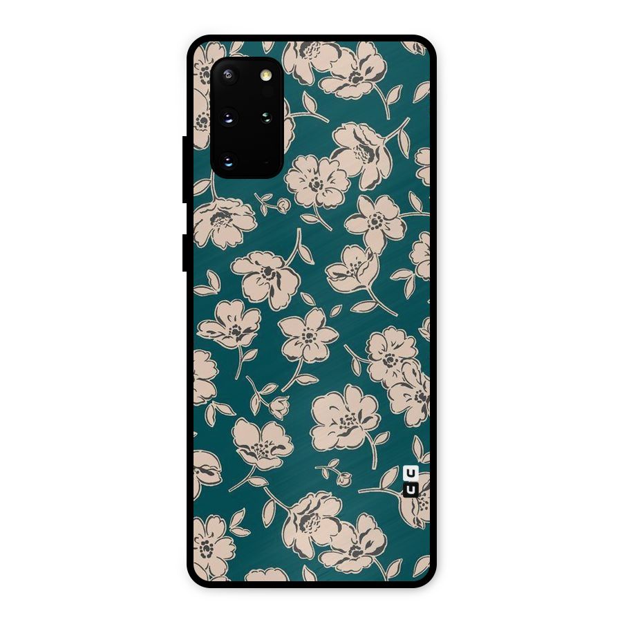 Beauty Green Bloom Metal Back Case for Galaxy S20 Plus
