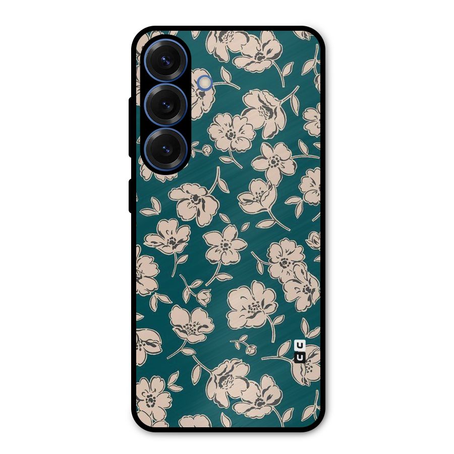 Beauty Green Bloom Metal Back Case for Galaxy S25