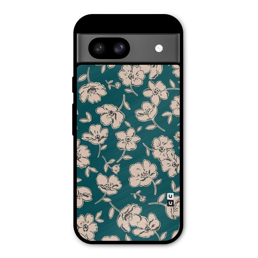 Beauty Green Bloom Metal Back Case for Google Pixel 8a