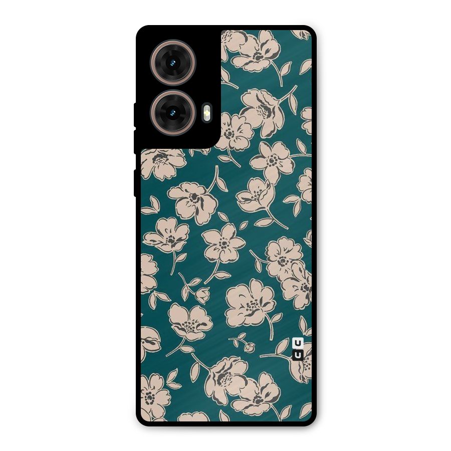 Beauty Green Bloom Metal Back Case for Moto G85