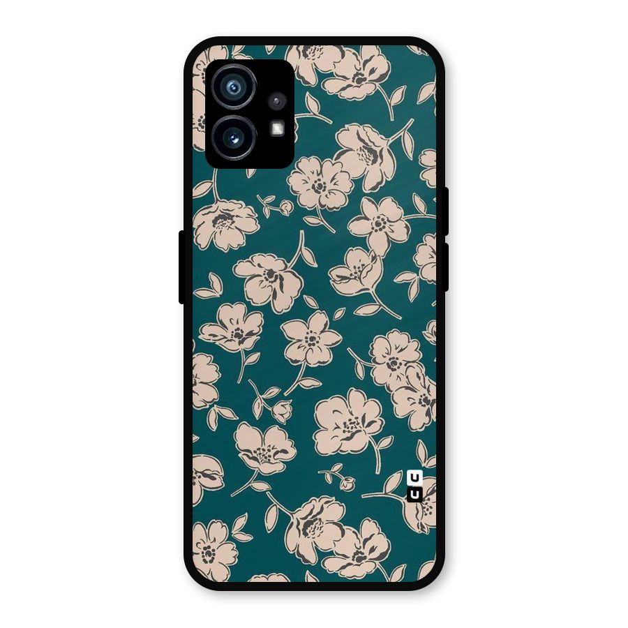 Beauty Green Bloom Metal Back Case for Nothing Phone 1