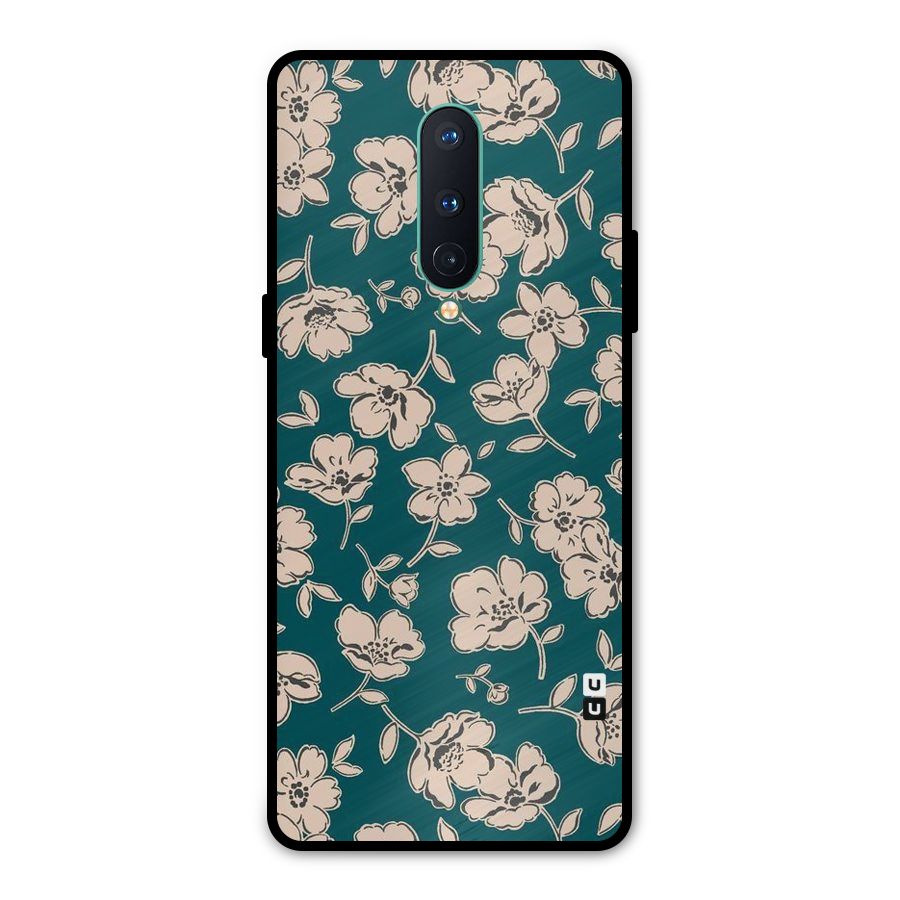 Beauty Green Bloom Metal Back Case for OnePlus 8