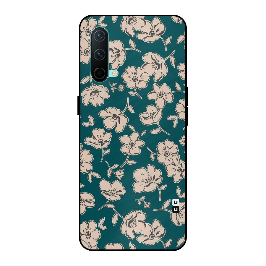 Beauty Green Bloom Metal Back Case for OnePlus Nord CE 5G