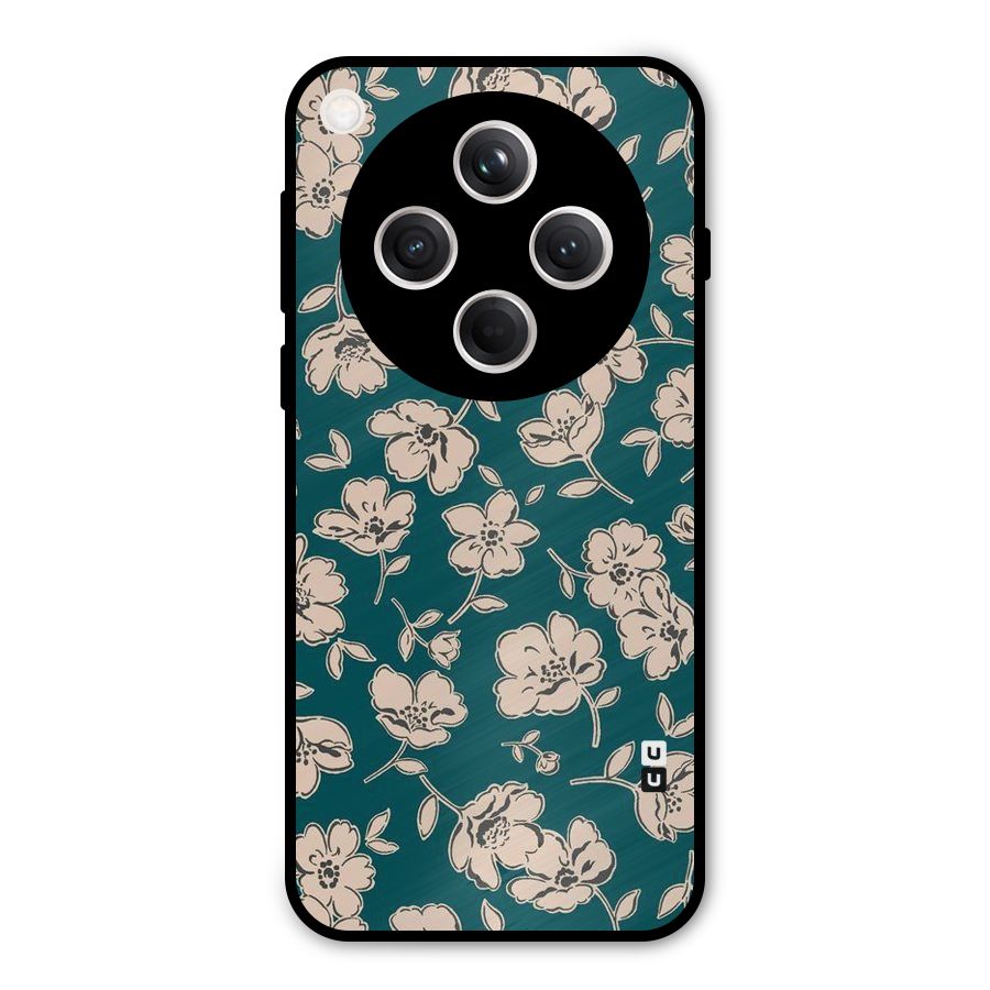 Beauty Green Bloom Metal Back Case for Oppo Find X8