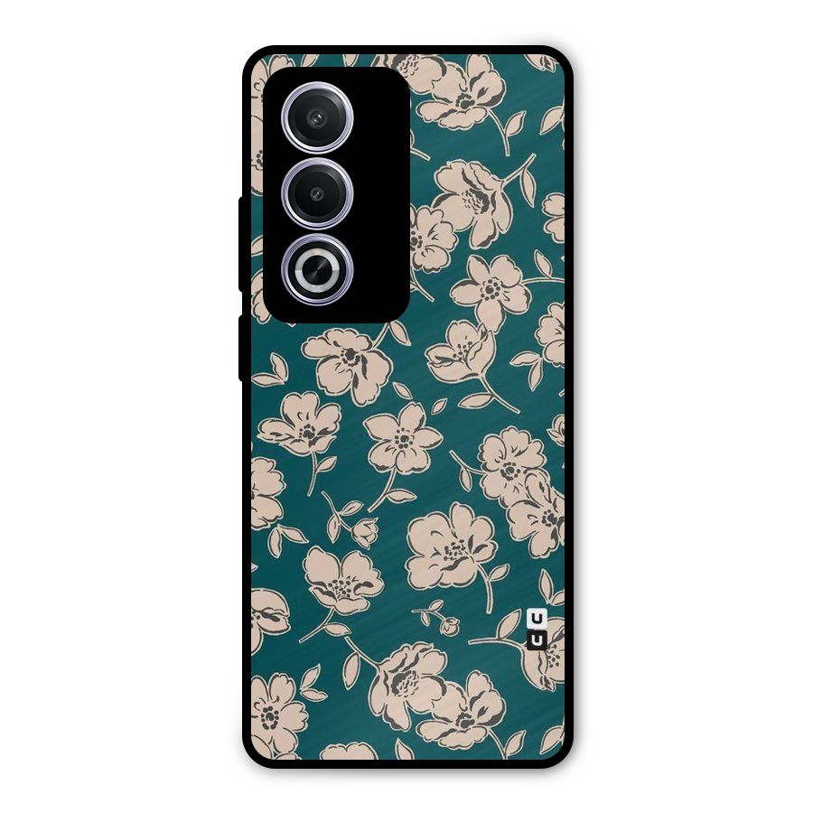 Beauty Green Bloom Metal Back Case for Oppo K12x