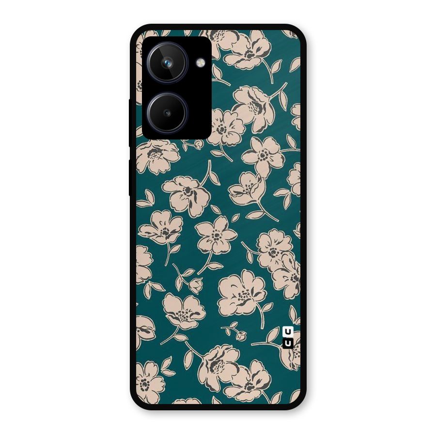 Beauty Green Bloom Metal Back Case for Realme 10