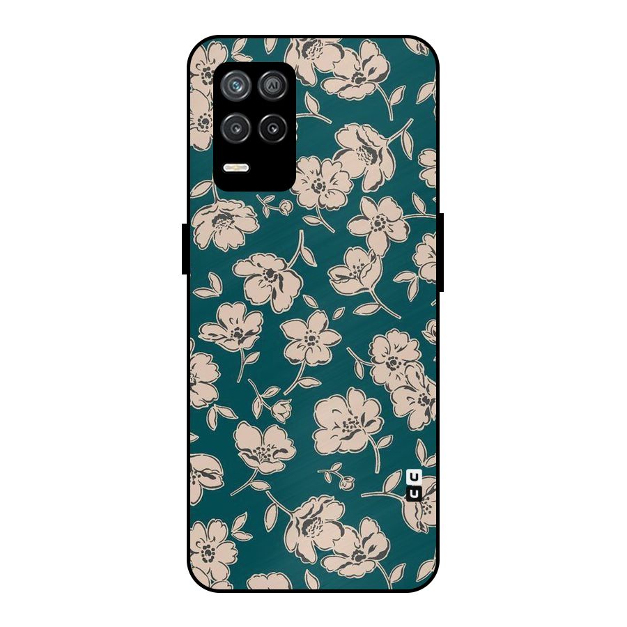 Beauty Green Bloom Metal Back Case for Realme 9 5G