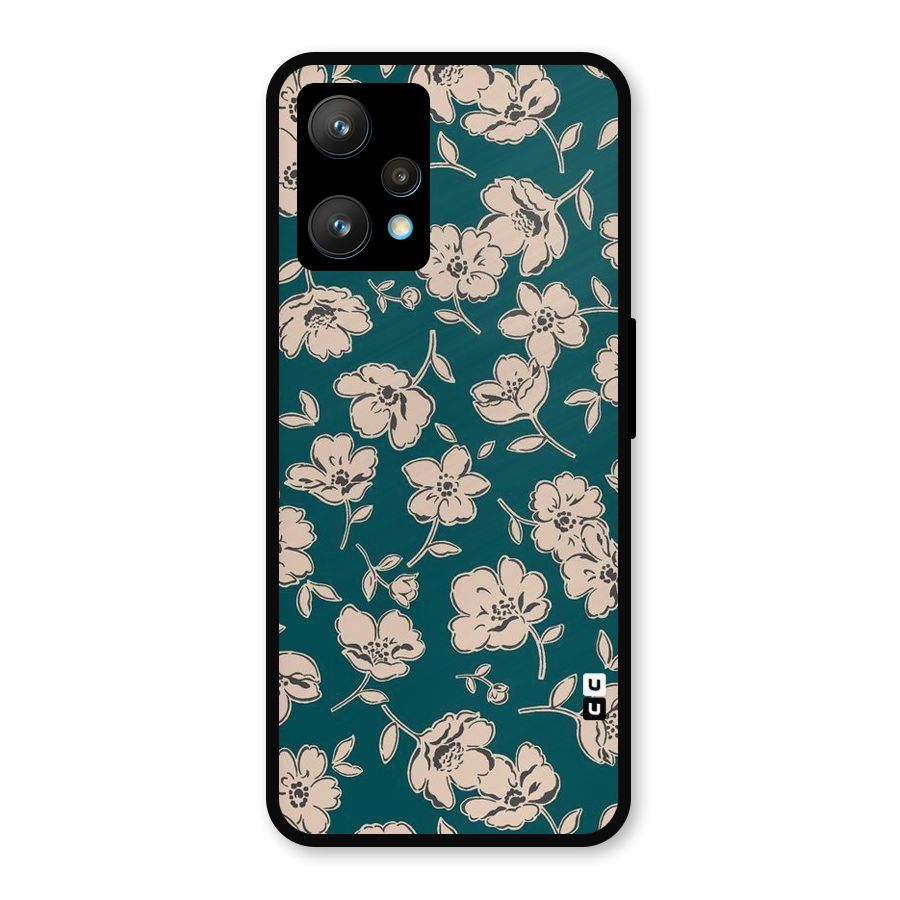 Beauty Green Bloom Metal Back Case for Realme 9 Pro Plus 5G