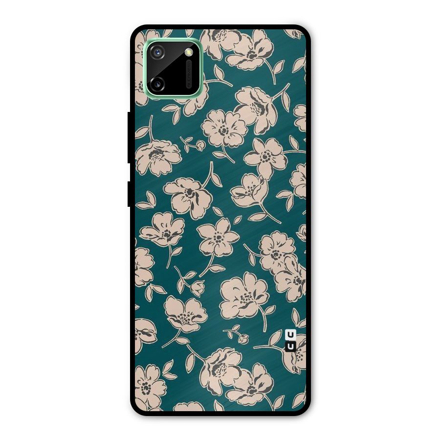 Beauty Green Bloom Metal Back Case for Realme C11