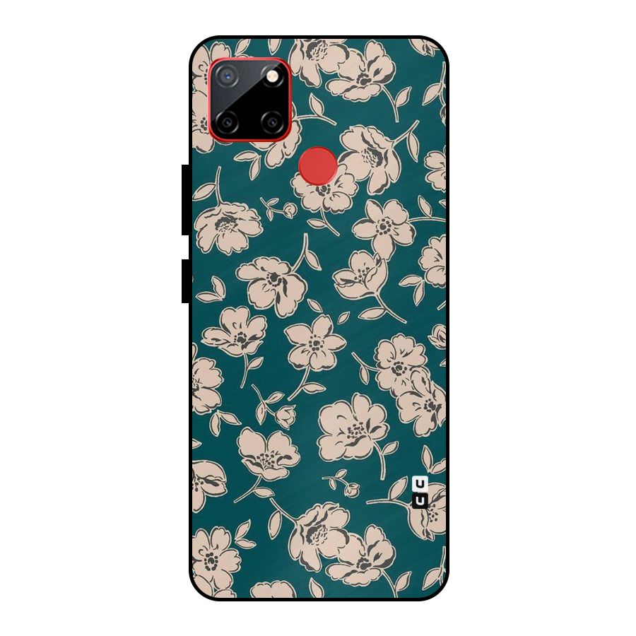 Beauty Green Bloom Metal Back Case for Realme C12
