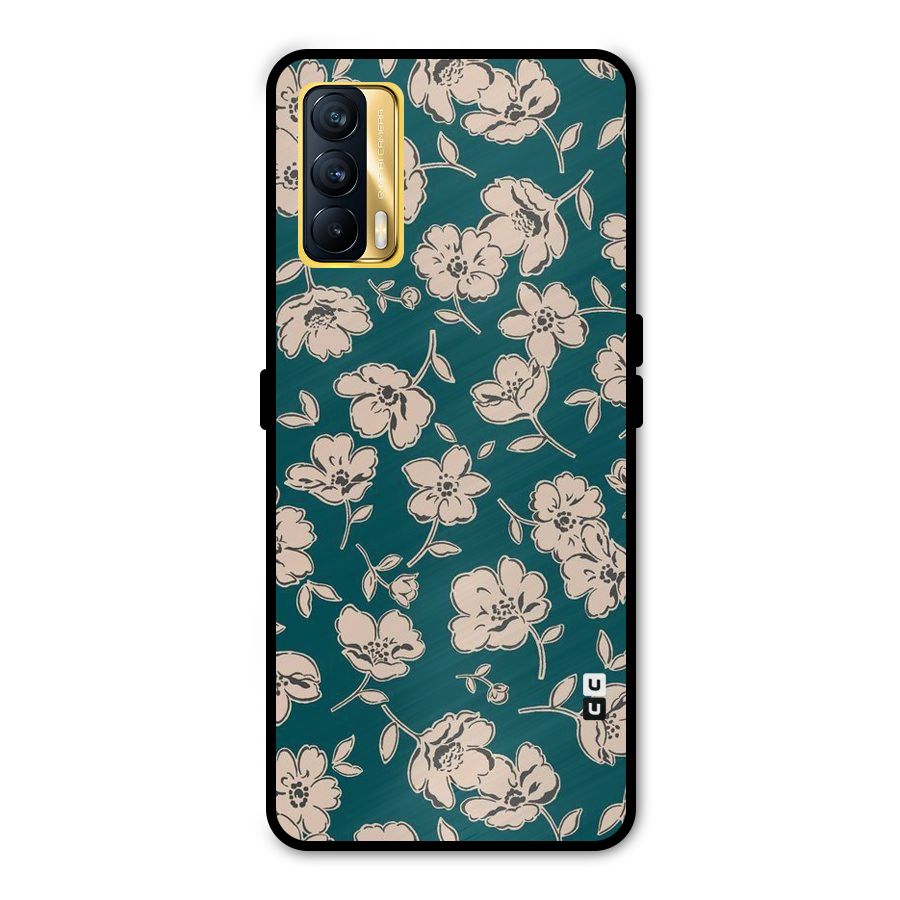 Beauty Green Bloom Metal Back Case for Realme X7