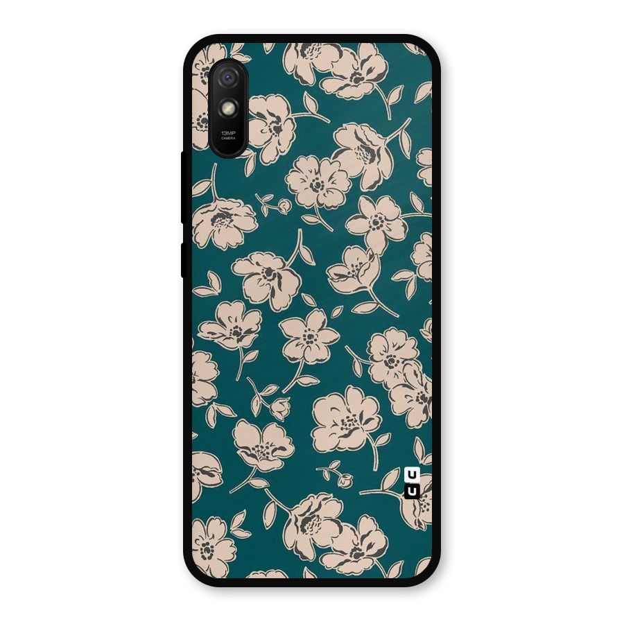 Beauty Green Bloom Metal Back Case for Redmi 9i