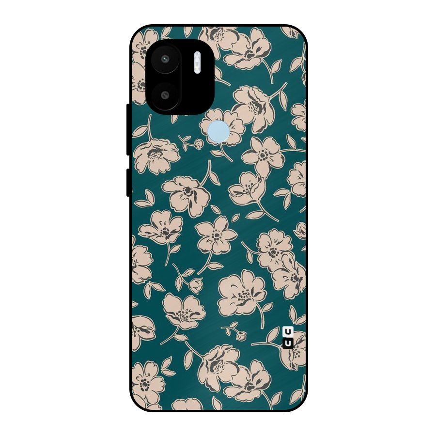Beauty Green Bloom Metal Back Case for Redmi A1+