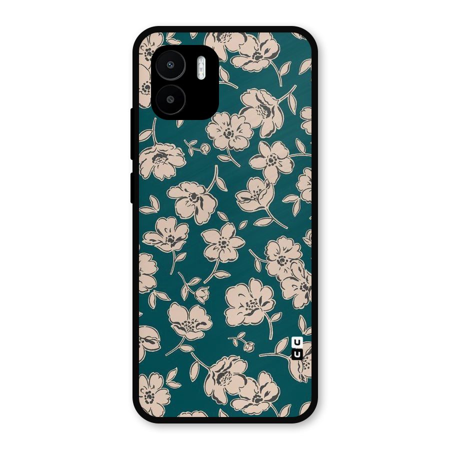 Beauty Green Bloom Metal Back Case for Redmi A2