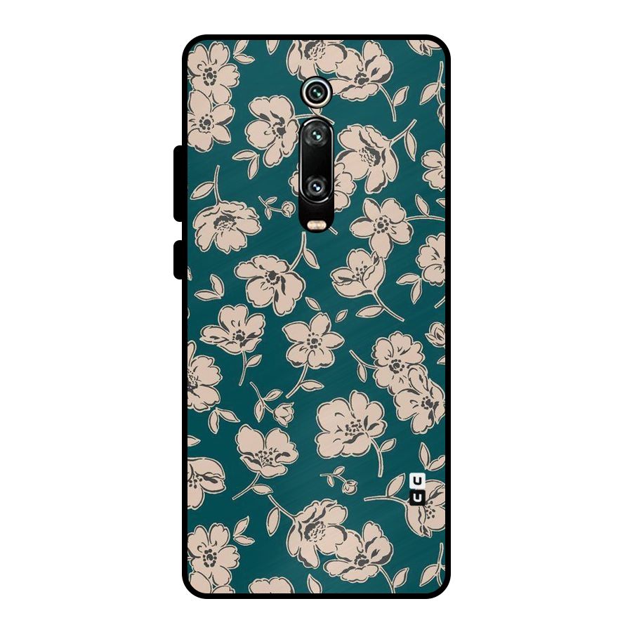 Beauty Green Bloom Metal Back Case for Redmi K20