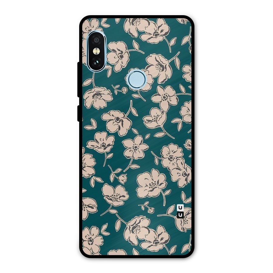 Beauty Green Bloom Metal Back Case for Redmi Note 5 Pro