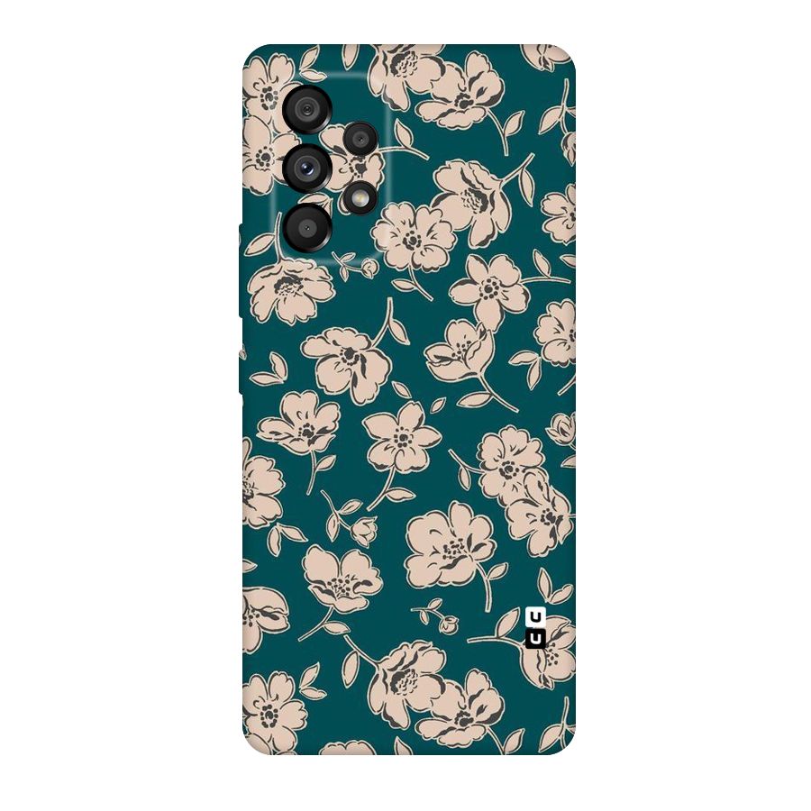 Beauty Green Bloom Original Polycarbonate Back Case for Galaxy A53 5G