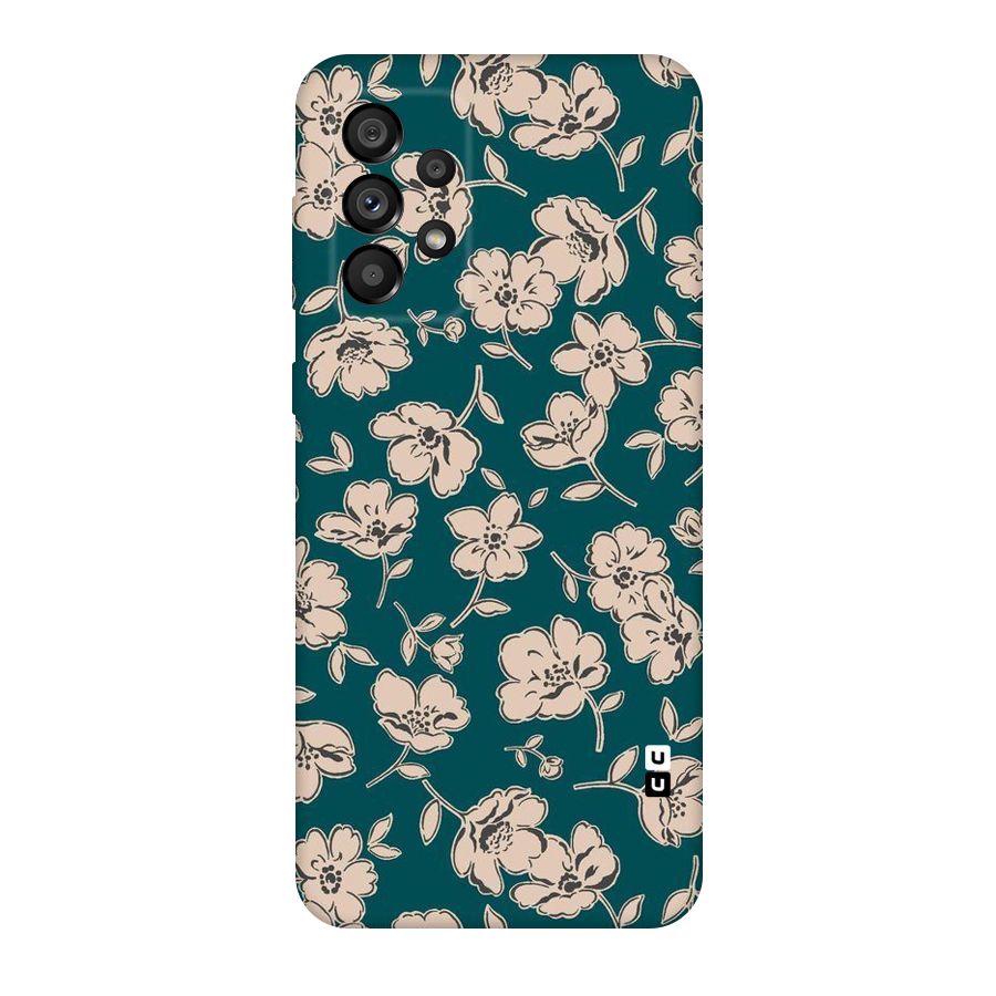 Beauty Green Bloom Original Polycarbonate Back Case for Galaxy A73 5G