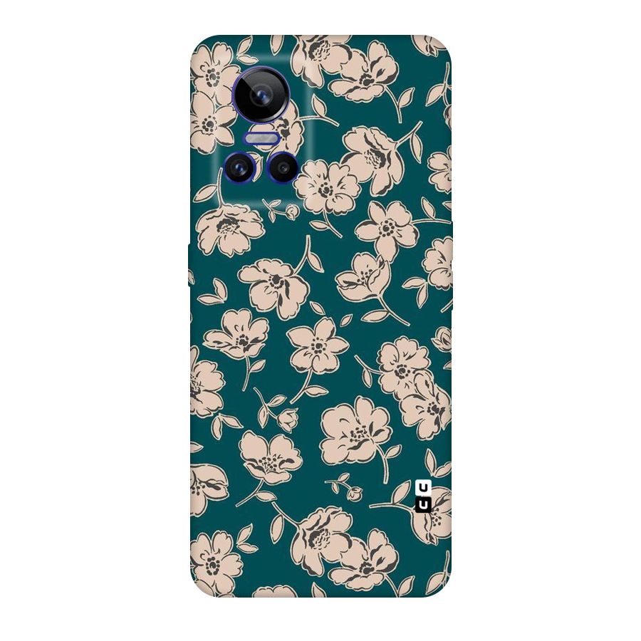 Beauty Green Bloom Original Polycarbonate Back Case for Realme GT Neo 3