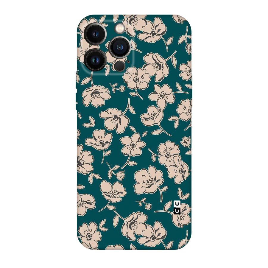 Beauty Green Bloom Original Polycarbonate Back Case for iPhone 13 Pro Max