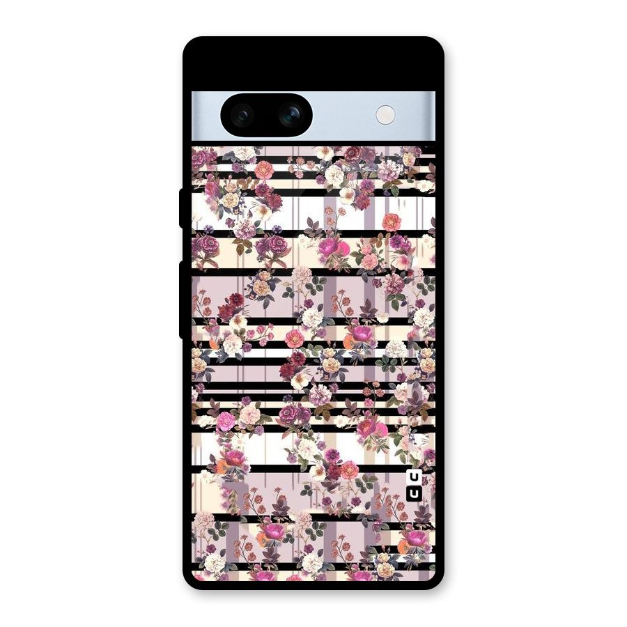 Beauty In Floral Glass Back Case for Google Pixel 7a