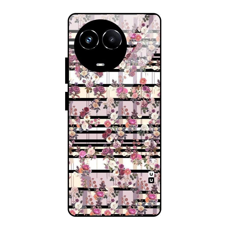 Beauty In Floral Glass Back Case for Realme Narzo 60X