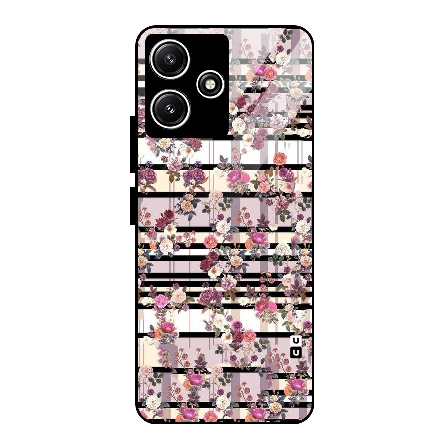 Beauty In Floral Glass Back Case for Redmi 12 5G