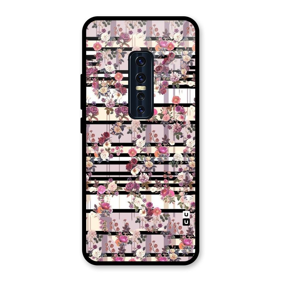 Beauty In Floral Glass Back Case for Vivo V17 Pro