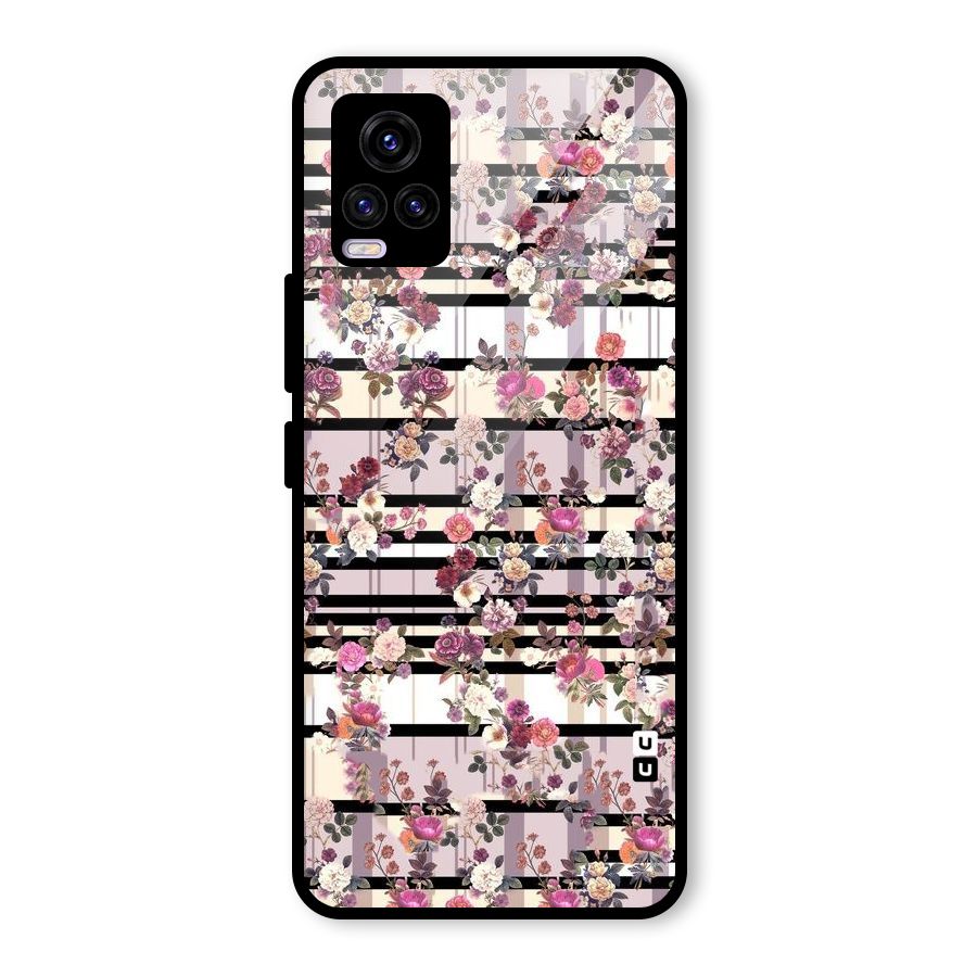 Beauty In Floral Glass Back Case for Vivo V20 2021