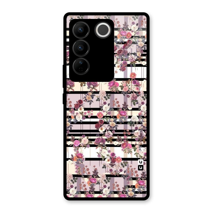 Beauty In Floral Glass Back Case for Vivo V27