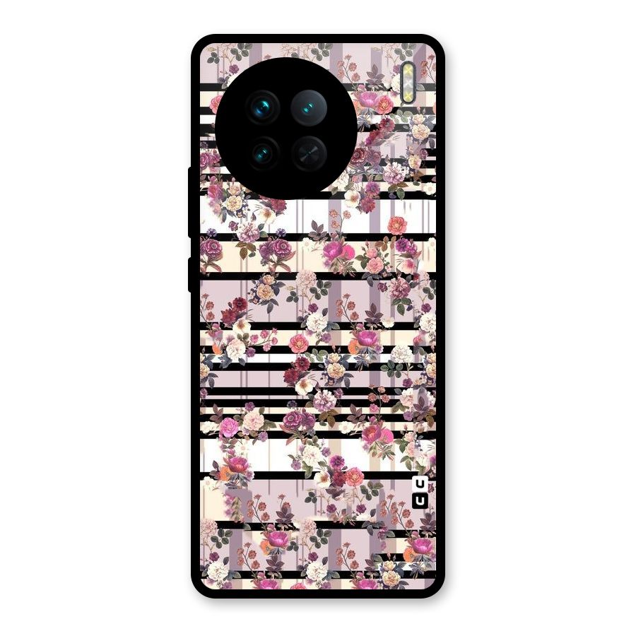 Beauty In Floral Glass Back Case for Vivo X90