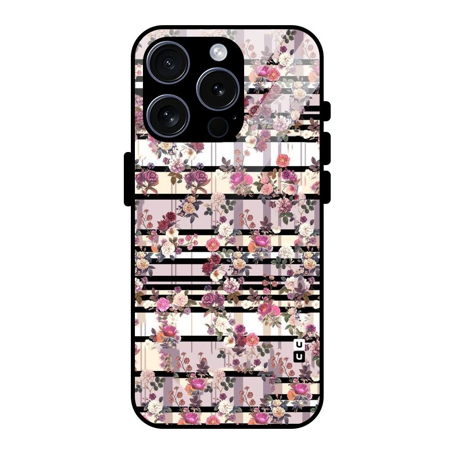 Beauty In Floral Glass Back Case for iPhone 15 Pro