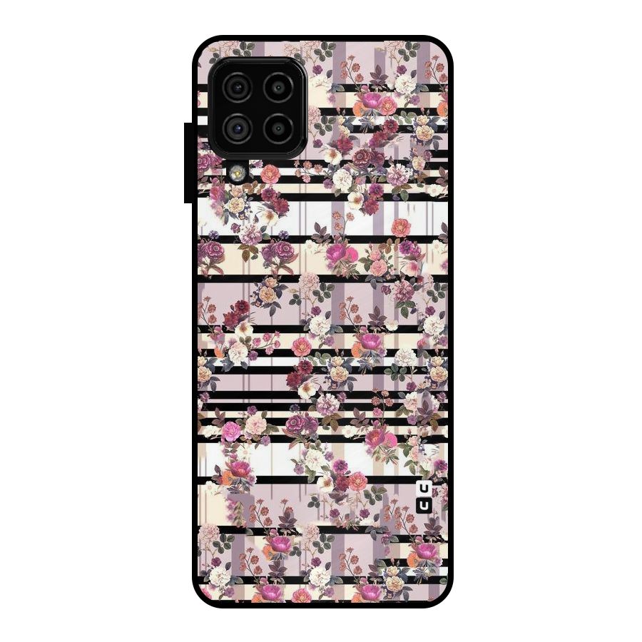 Beauty In Floral Metal Back Case for Galaxy A22 4G