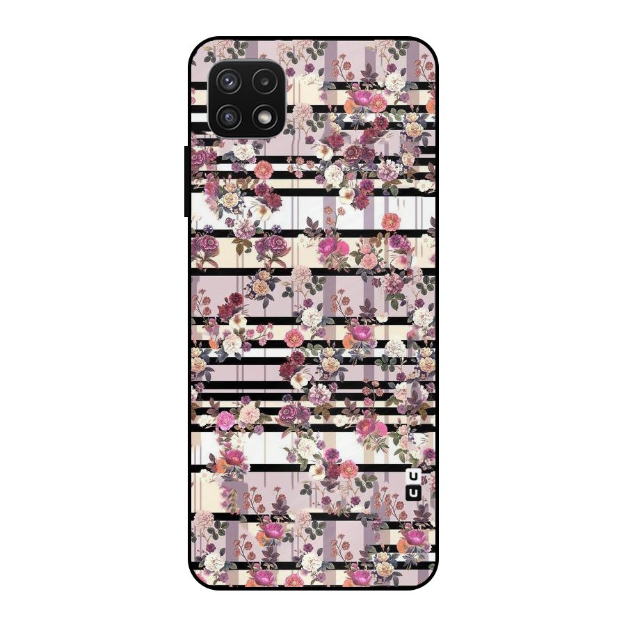 Beauty In Floral Metal Back Case for Galaxy A22 5G