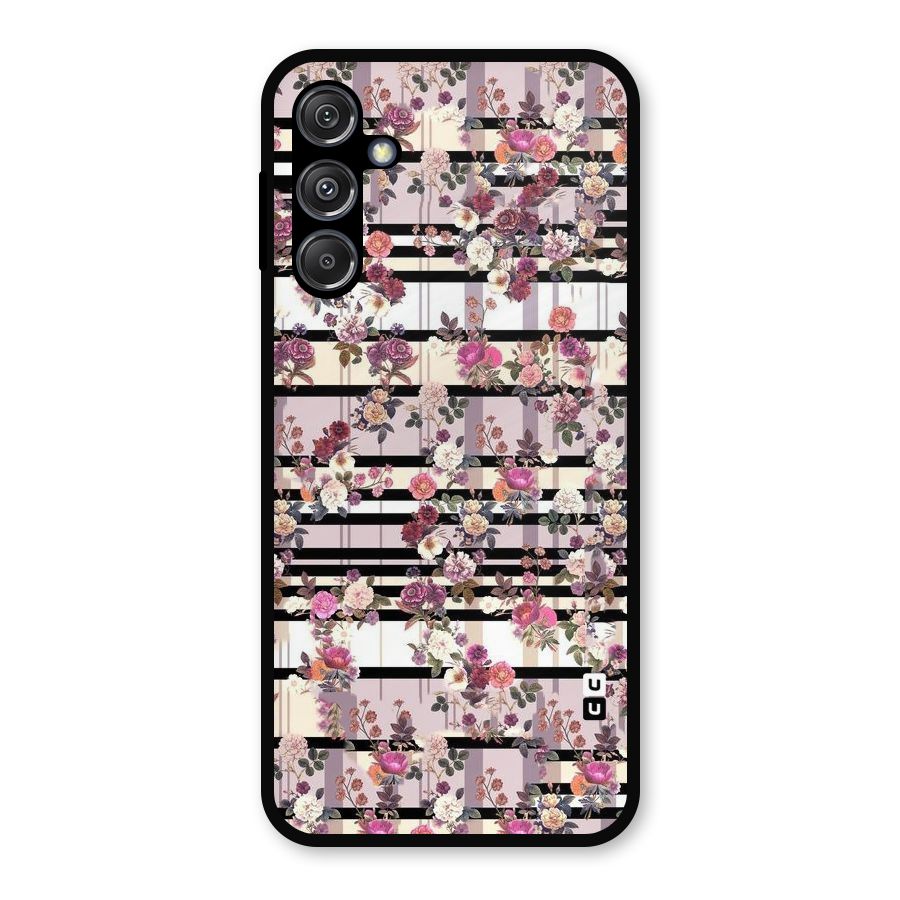Beauty In Floral Metal Back Case for Galaxy M34 5G