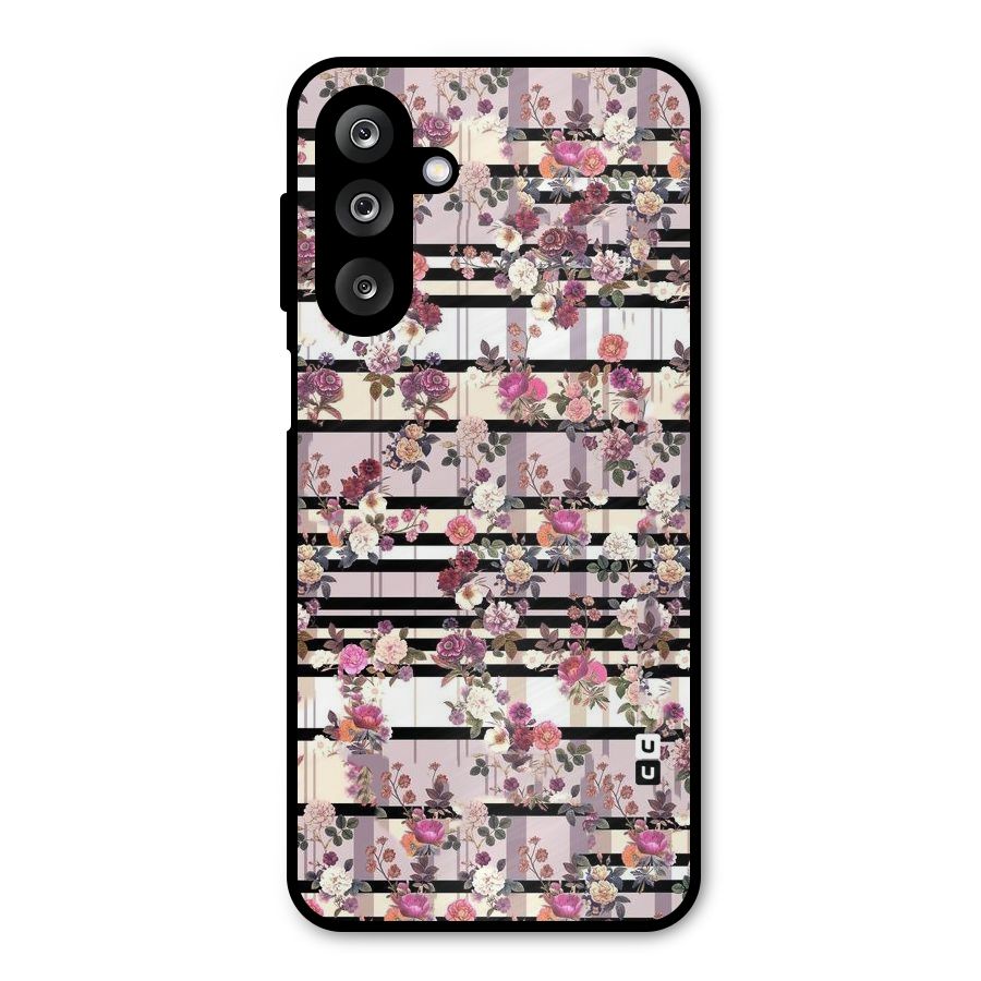 Beauty In Floral Metal Back Case for Galaxy M36