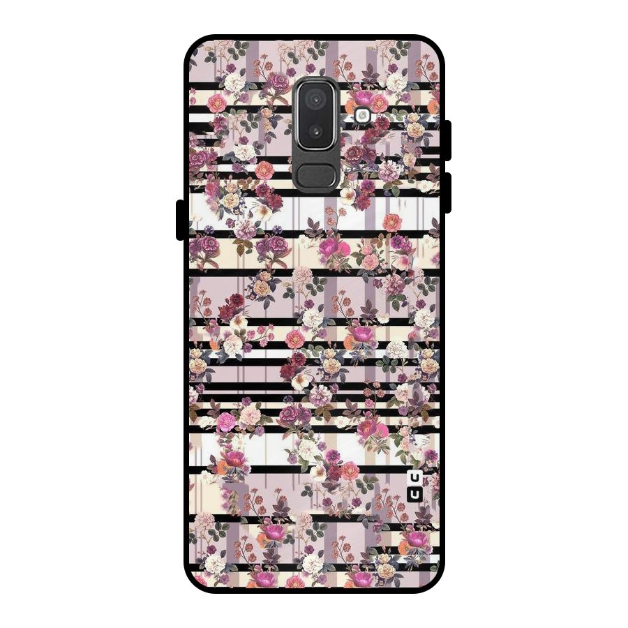 Beauty In Floral Metal Back Case for Galaxy On8 (2018)