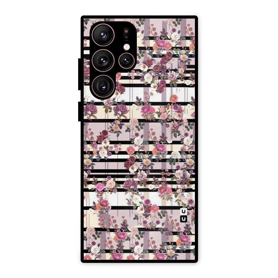 Beauty In Floral Metal Back Case for Galaxy S22 Ultra 5G