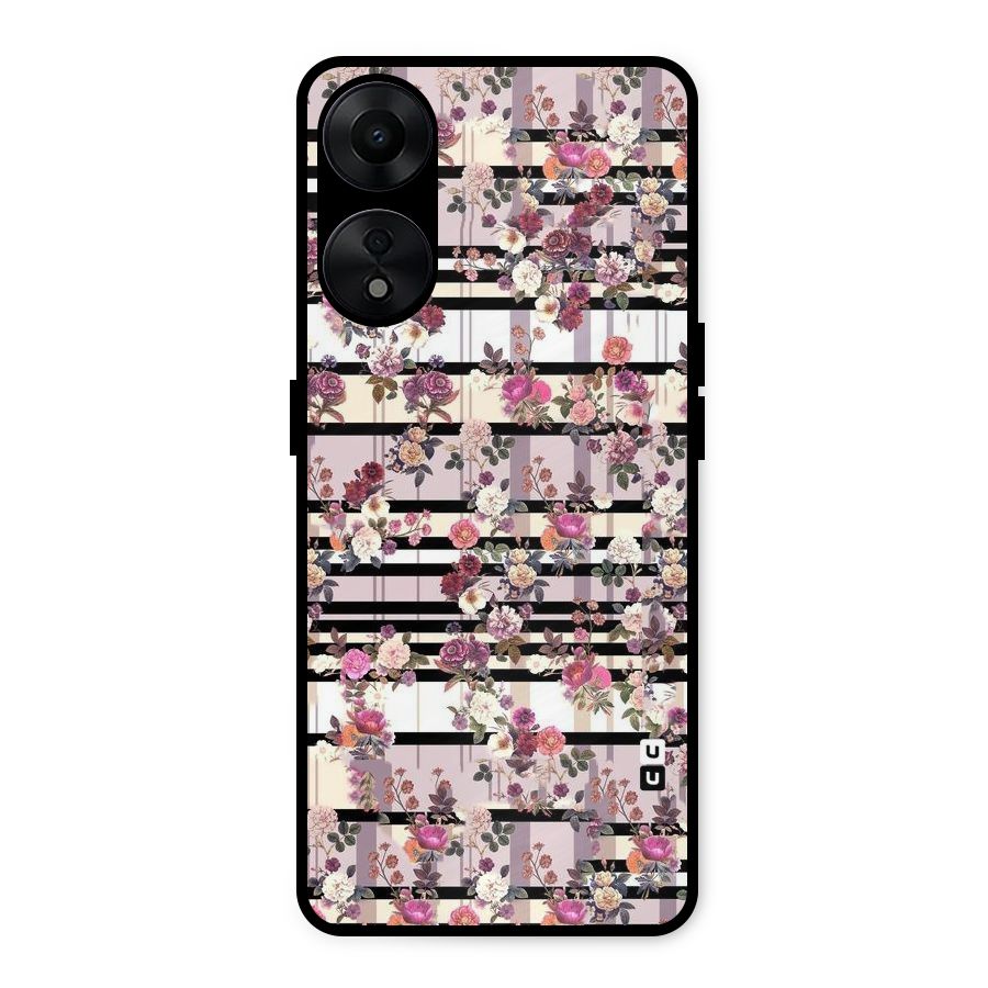Beauty In Floral Metal Back Case for Oppo A78 5G